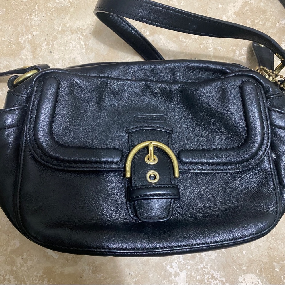Black Coach crossbody purse